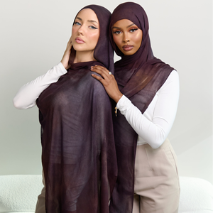 Vente chaude Date Aquarelle Marbre Léopard Imprimé Modal Hijab Respirant Musulman Femmes Châle - Product Image 3