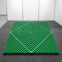 Grille de sol en PP 400x400x18mm pour salle de lavage automobile, plaque de drainage pour garage 4S, grille de caniveau, couverture de tapis de sol
