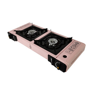 Estufa de gas portátil de dos quemadores de aluminio, para viajes al aire libre, camping, a prueba de viento, con estuche de transporte, China, gran oferta - Product Image 5