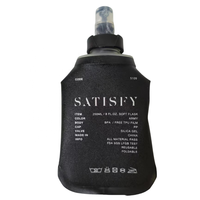 Échantillon Personnalisé Sans Frais Flasque Souple Pliable en TPU Métallique Sans BPA de 250 ml pour Course de Trail