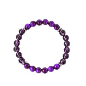 Bracelets en perles de pierre naturelle Obsidienne Grenat, Bijoux perlés bohèmes, Bracelet en pierre de grenat et obsidienne, Bracelet de protection psychique - Product Image 5
