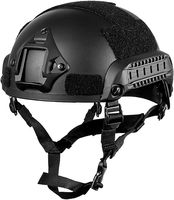 Usine MICH 2000 Casque tactique ACH réglable avec protection des oreilles, montage NVG et rail latéral FACTORY