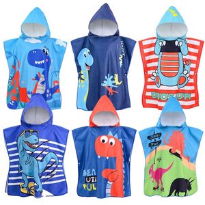 Serviette de bain jetable à séchage rapide en microfibre pour enfants, cape à imprimé dessin animé, peignoir à capuche pour bébé, serviette de plage pour tout-petits - Product Image 1