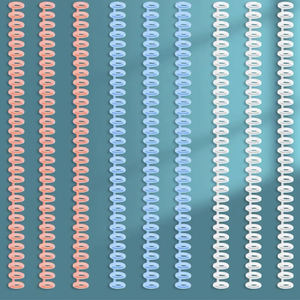 A4 Plástico Encadernação Espiral Tira 30-Hole Circle Ring Book Binder PVC <span class=keywords><strong>Double</strong></span> <span class=keywords><strong>Loop</strong></span> Fio Estacionário Coiled Paper Booking Coil in Box - Product Image 4