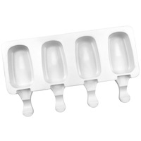 Menglong Moule créatif en silicone pour sucettes glacées maison Sorbet à dessert français Outil spécial de crème glacée ovale