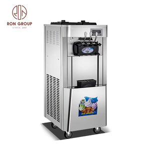 Máquina para hacer helados 3 sabores 20-28 L/H Máquina automática para hacer helados de yogur congelado Restaurante Máquina comercial de helados de servicio suave - Product Image 2