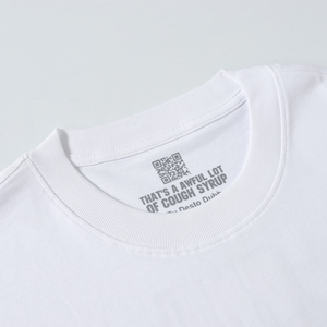 T-shirt ALOCS a maniche corte con stampa gotica, cotone 280g, design streetwear personalizzato traspirante, stampata con le parole "This is a lar" - Product Image 5
