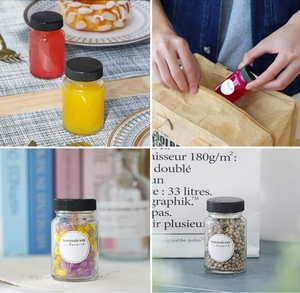 Botella de Vidrio Transparente Pequeña de 60 ml (2 oz) con Tapa, Mini Botella para Licores, Shots de Jengibre, Pociones, Jugos, Aceites Esenciales, Muestras de Whisky - Product Image 6