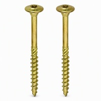 Sekrup Kayu Oval Countersunk Torx Drive Stainless Steel 304 Kelas A Berlapis Seng 40mm M6 dengan Shank Knurled BoZhan BZ-270