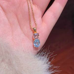 Collier pendentif en argent pur S925 pour femmes, design haut de gamme, diamant étincelant, pentagramme, chaîne en os de serpent, cool et épicé - Product Image 5