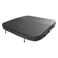 Couverture de sécurité moderne et robuste pour piscine et spa, en vinyle/PVC, résistante aux UV et anti-moisissure, avec jupe de 5 pouces, installation facile, universelle