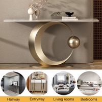 Nouvelle Table Console Moderne de Luxe en Métal, pour Salon