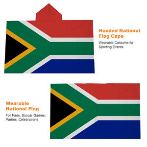 Drapeau de l'Afrique du Sud avec capuche 3x5 pieds, bannière arc-<span class=keywords><strong>en</strong></span>-ciel pour le Jour du Patrimoine et les supporters de football - Product Image 2