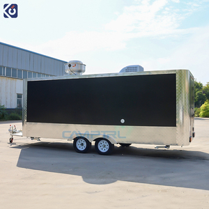 CAMPTRL Remorque de restauration carrée en acier inoxydable, cuisine mobile, remorques de <span class=keywords><strong>concession</strong></span>, camion de restauration entièrement équipé - Product Image 6