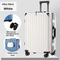 Valise de voyage pour étudiant de style nouveau avec cadre en aluminium portable de grande capacité doublure en polyester pour bagages