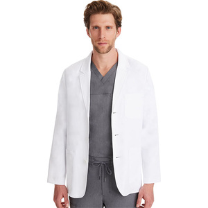 Bata de laboratorio Grande y Pequeña para hombre, uniforme de hipopótamo médico de longitud corta, uniforme de enfermera estampado de manga larga para uso hospitalario, tienda de recordatorios - Product Image 4