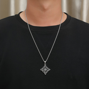 Nordic Celtic Eternal Knot Necklace - Niche Cultural Symbol - Nordic Traditional Pendant - Festival Gift Jewelry - Product Image 2