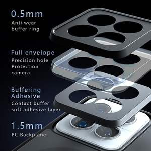 Protector de Lente de Cámara de 0.5mm, Anillo Amortiguador Antidesgaste, Envolvente Completo con Orificio de Precisión para Xiaomi 14 - Product Image 1