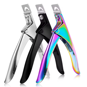 Straight Edge Acrylic <b>Nail</b> Clipper Stainless Steel <b>Nail</b> Cutter Tool for Manicure Pedicure False Tips Cutting - Product Image 1