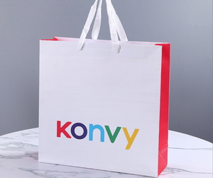 Tùy chỉnh sang trọng giấy nghệ thuật mua sắm túi quà tặng với in kỹ thuật số và băng xử lý cho doanh nghiệp nhỏ bao bì - Product Image 5