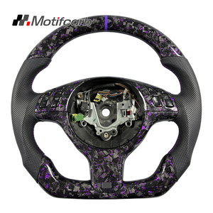 Volante de Fibra de Carbono Forjado Personalizado en Color Morado para BMW E46 E39 M3 Coupé M5 325i Touring 330Ci Convertible 318Ci 2001-2006 - Product Image 1