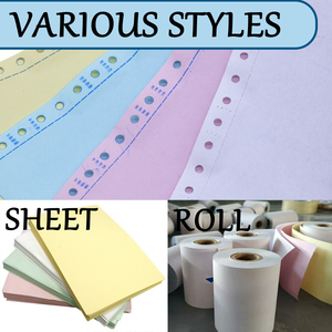 <strong>Custom</strong> <strong>Color</strong> Carbonless Copy Paper - NCR Continuous Printing Office <strong>Invoice</strong> - Product Image 5