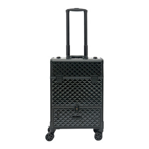 Carrito de Salón Qihui, Maletín de Maquillaje con 4 Ruedas Giratorias, Bloqueables y Duraderas, para Uso Profesional y en el Hogar - Product Image 5