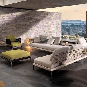 Canapé lounge moderne <span class=keywords><strong>en</strong></span> aluminium dernier modèle <span class=keywords><strong>de</strong></span> canapé <span class=keywords><strong>en</strong></span> métal pour patio <span class=keywords><strong>de</strong></span> gros - Product Image 5