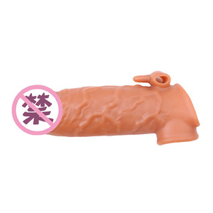 Jade Tongue Penis Sleeve <b>TPE</b> Non-Vibrating Adult Stimulation Hollow Design - Product Image 3