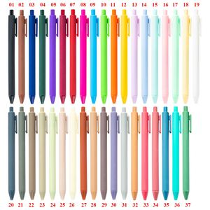 Stylos à bille en plastique multicolores, revêtement caoutchouc, vente en gros, meilleur prix, avec logo personnalisé OEM pour la papeterie - Product Image 2