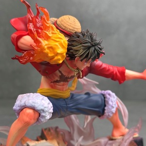 Figurine Luffy en PVC <span class=keywords><strong>de</strong></span> 17 cm <span class=keywords><strong>avec</strong></span> <span class=keywords><strong>chapeau</strong></span> <span class=keywords><strong>de</strong></span> <span class=keywords><strong>paille</strong></span>, grande taille, cadeau idéal pour les collectionneurs <span class=keywords><strong>de</strong></span> mangas, jouet pour l'affichage sur étagère ou en vitrine, décoration. - Product Image 4