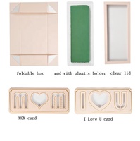 Boîte-cadeau de luxe transparente en forme de fleur de coeur Boîtes en carton 'I Love You' pour la fête des mères et la Saint-Valentin