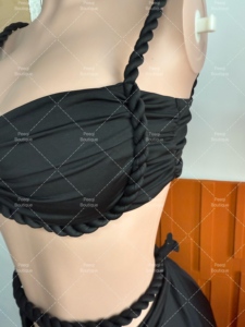 Peeqi K24D60325 estate due pezzi Sexy senza spalline fasciatura canotta corta e gonna lunga <span class=keywords><strong>donna</strong></span> Casual <span class=keywords><strong>elegante</strong></span> 2 pezzi gonna abito - Product Image 5