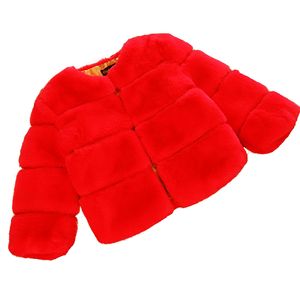 Abbigliamento Invernale per Bambine, Giacca Esterna in <span class=keywords><strong>Pelliccia</strong></span> Sintetica Morbida e Soffice, Cappotto in Finta <span class=keywords><strong>Pelliccia</strong></span> di Volpe Multicolore per Bambini - Product Image 6