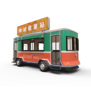 Chariot alimentaire mobile avec portes d'entrée doubles et <span class=keywords><strong>remorque</strong></span> d'activation <span class=keywords><strong>de</strong></span> marque, comprenant réfrigérateur, hotte, climatisation et générateur, personnalisation <span class=keywords><strong>de</strong></span> marque, tout inclus - Product Image 5