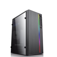 Casing PC Kustom OEM Buatan China, Casing Komputer Desktop ATX untuk Kantor, Pembentukan Plat Logam, Fabrikasi Plat Logam