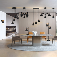 Lustre suspendu en cuir SkyCam, style contemporain, lumière créative, E27, simple, moderne, décoratif