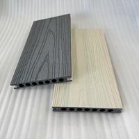 Planches de terrasse en WPC imperméables à trous ronds, co-extrudées, de haute qualité, pour l'extérieur, en composite, pour le jardin