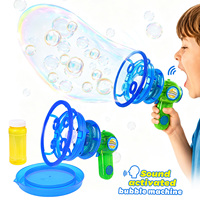 WANNA BUBBLES Ein-Knopf-Soundsteuerung Plastik-Seifenblasenmaschine Erzeugt Spaßige Große & Kleine Seifenblasen Kinder Sommer Outdoor-Spielzeug