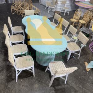 Silla de ratán tejida a mano para niños, material natural hecho a mano, asientos cómodos para la escuela, jardín de infantes, muebles de fiesta en casa - Product Image 4