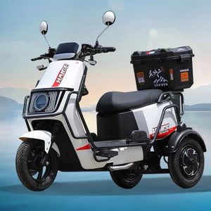 Étonnamment flexible peut s'incliner jusqu'à 6o degrés frein à disque gauche et droit tricycle électrique antidérapant avec grandes boîtes de rangement - Product Image 2