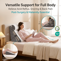 Coussins de lecture ergonomiques orthopédiques en mousse à mémoire de forme pour l'élevage et la circulation sanguine