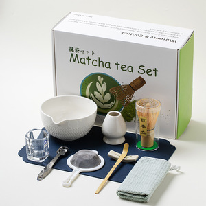 Özel baskılı kutu logolu BAMBUS komple kişiselleştirilmiş Matcha çayı araç seti - Product Image 6