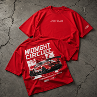 T-shirt Oversize Y2K Streetwear en Coton Lourd Personnalisé avec Imprimé Graphique Motorsport – Vente en Gros