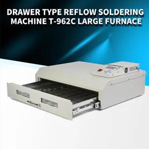 T-962C pemanas IC inframerah asli versi baru stasiun solder T962C Reflow Oven BGA SMD SMT stasiun pengerjaan ulang T 962C