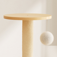 Ustovian Griffoir pour chat en chanvre de sisal, facile à assembler, 59 pouces, grand espace, résistant aux rayures, maison pour chat