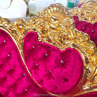 Sofá Seccional de Terciopelo Moderno de Dos Plazas con Forma de Corazón, Decorativo para Sala de Estar, Hotel, Apartamento, Comedor, JC-J35, Fibra de Vidrio