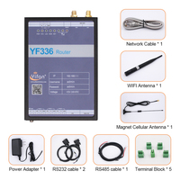 Passerelle IoT 4G LTE YF336, double port série RS232 RS485, modem industriel avec carte SIM, disponible aux États-Unis, en Thaïlande, au Chili et au Royaume-Uni