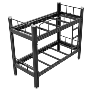 Meubles de dortoir au <span class=keywords><strong>meilleur</strong></span> prix d'usine en Chine, ensemble de lits superposés en métal triple avec bureau et armoire - Product Image 6