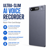 Enregistreur vocal IA portable avec micrologiciel personnalisé, format carte de crédit, dispositif de transcription de réunions BLE basse consommation, avec SDK et API ouverts